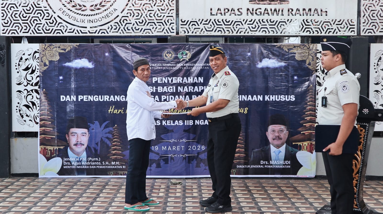 Satu Warga Binaan Lapas Ngawi Terima Remisi Nyepi 2026