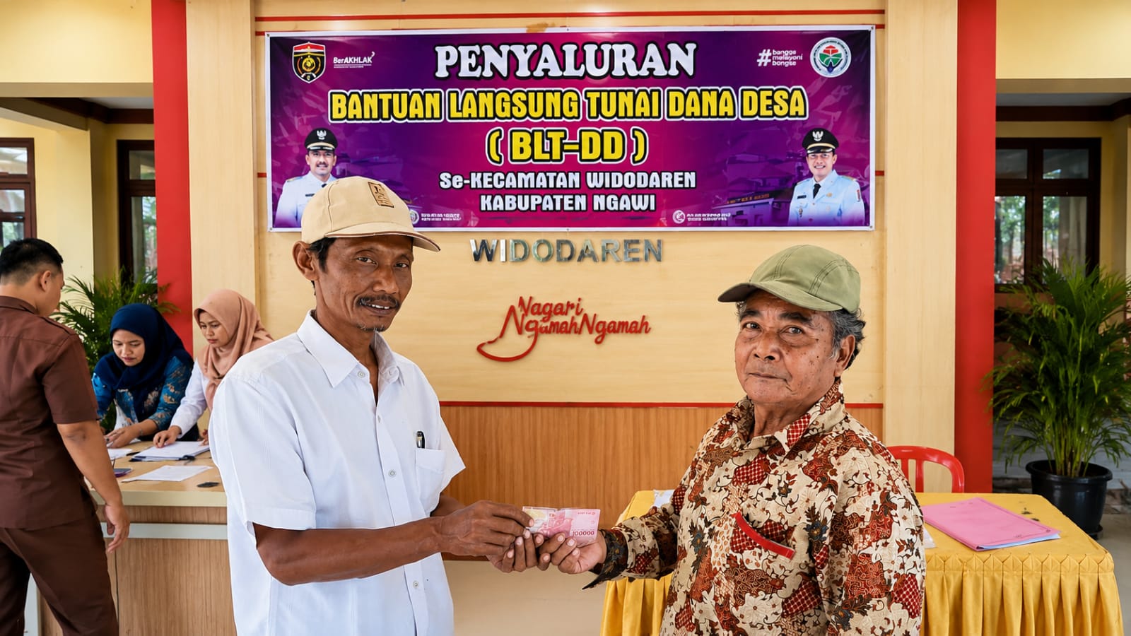 Hasil Musdes, BLT DD Triwulan II Sidomakmur Disalurkan kepada 10 KPM
