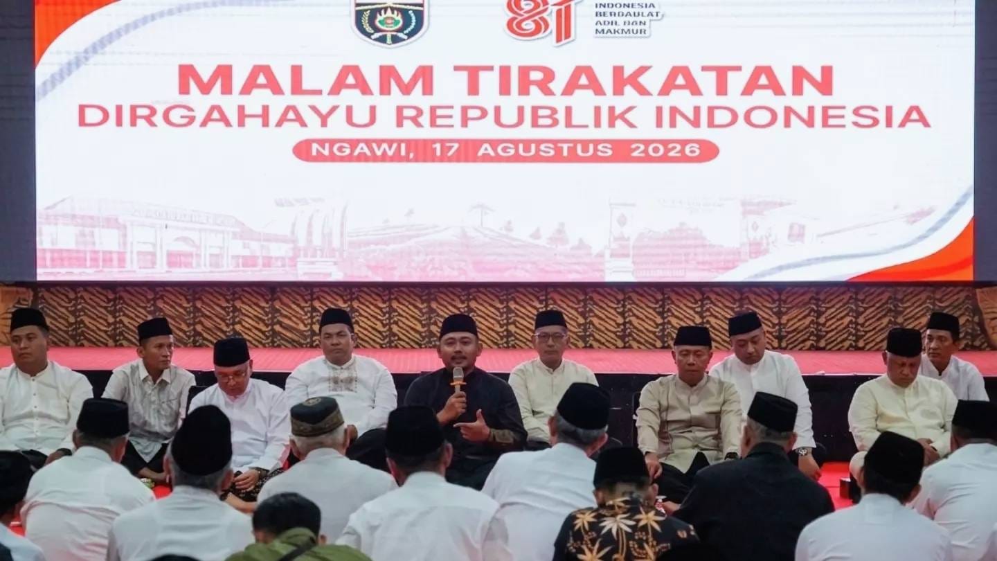 Malam Tirakatan di Ngawi, Semangat Pahlawan Jadi Pengingat Pembangunan