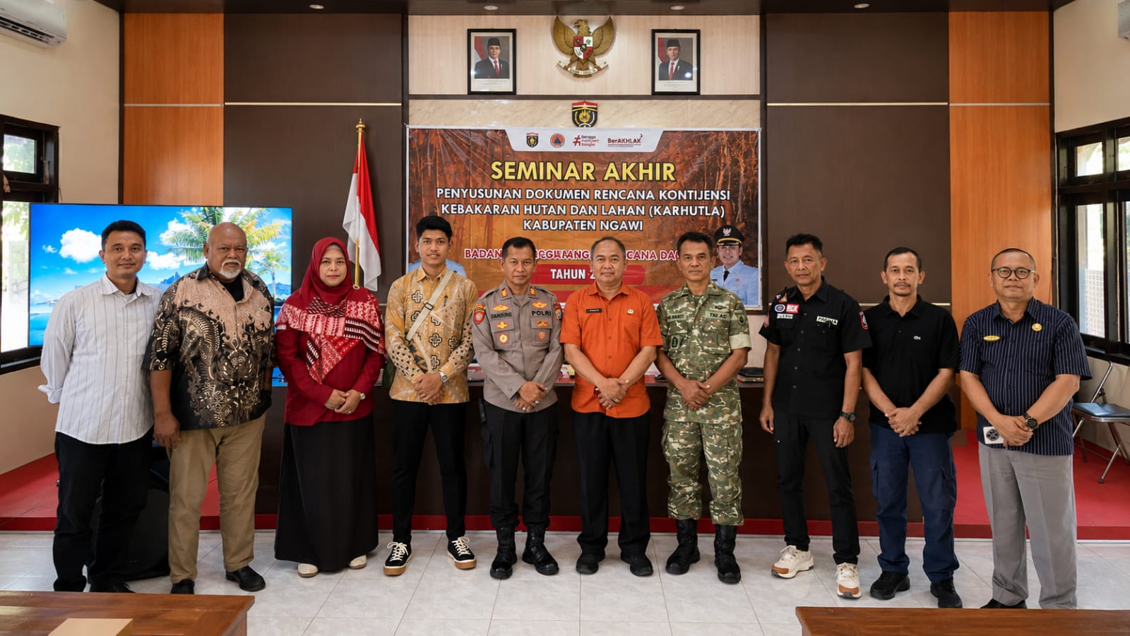 Tiga Kali Pertemuan, BPBD Ngawi Matangkan Rencana Hadapi Karhutla